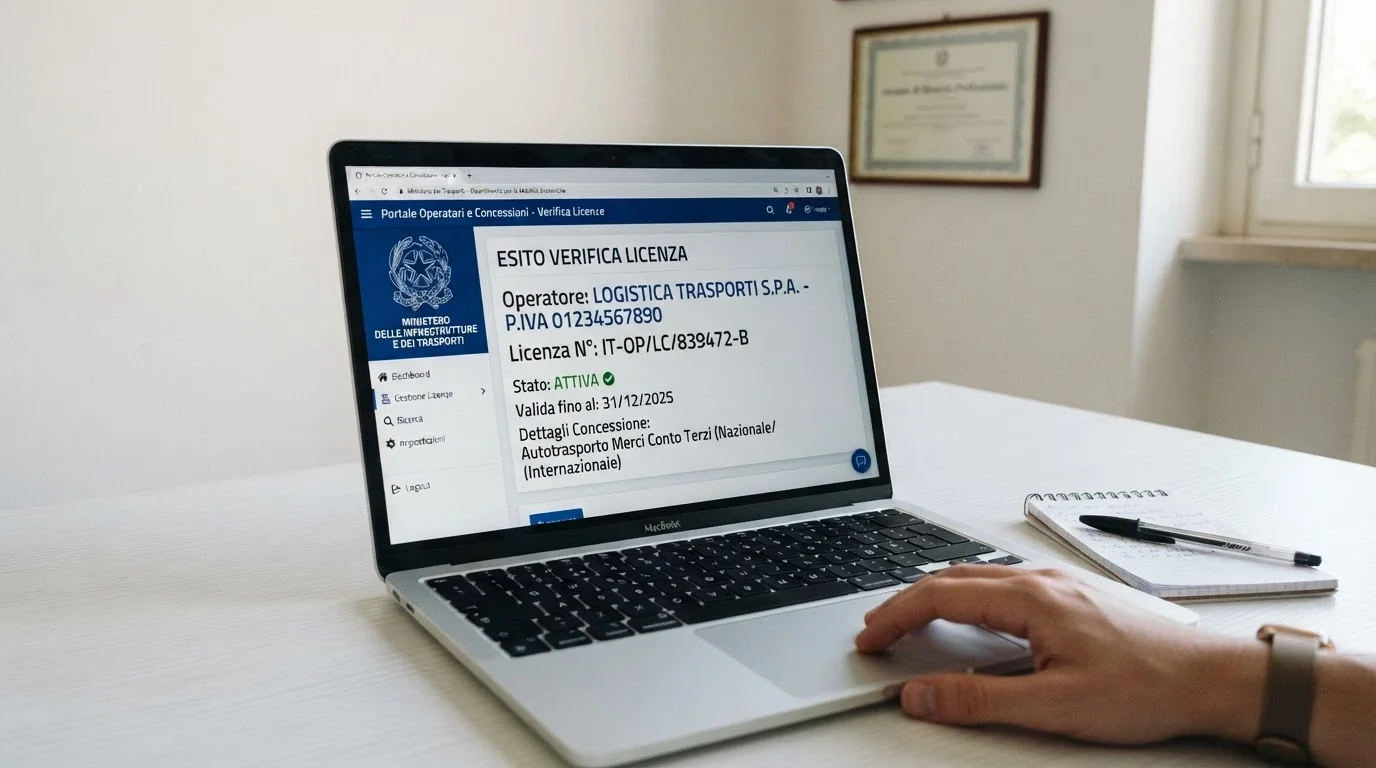 Il logo ufficiale dell'Agenzia delle Dogane e dei Monopoli accanto al numero di concessione nel footer di un casinò online