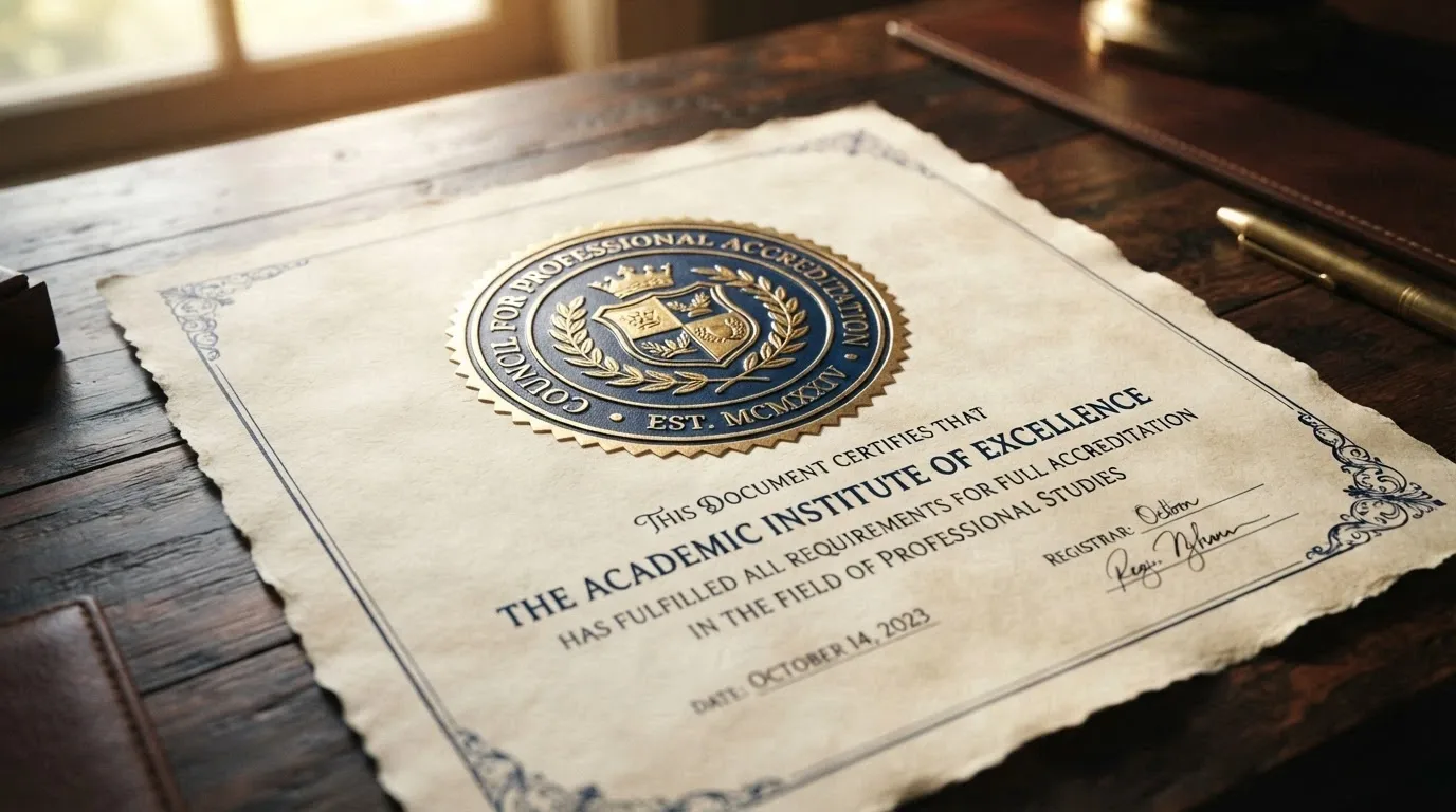 Primo piano di un certificato di licenza emesso dalla Curaçao Gaming Authority con sigillo ufficiale