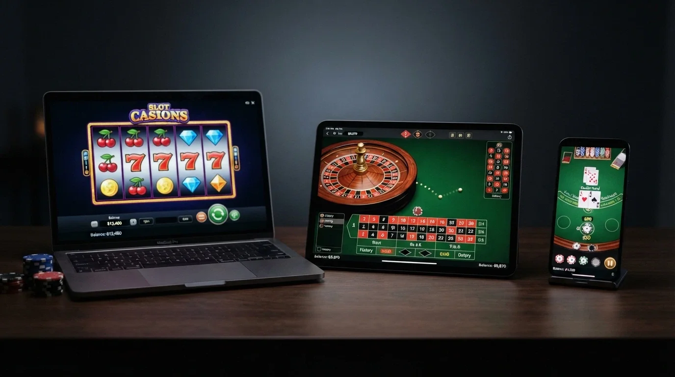 Una vista d'insieme di schermate di diversi casinò autorizzati ADM affiancate in una griglia comparativa