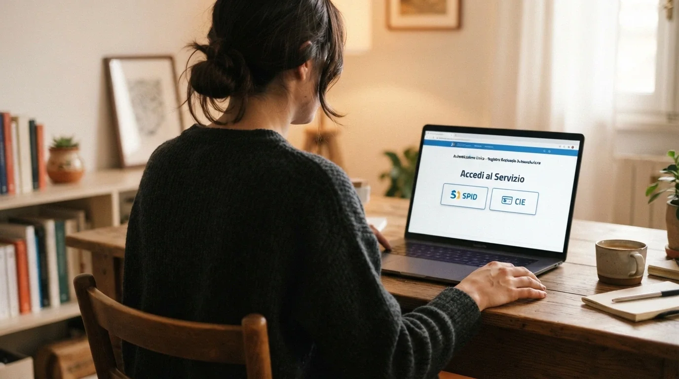 Interfaccia di accesso al Registro Unico degli Autoesclusi con SPID e CIE